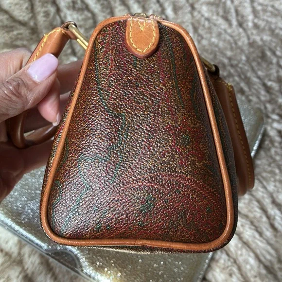 Etro Nano Boston bag/crossbody 6”x5”x3 1/2” - Picture 7 of 14